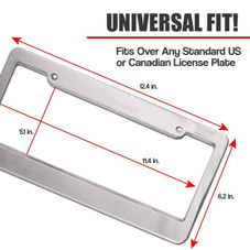 Matte Aluminum License Plate Frame product image