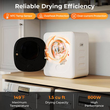Compact Mini Clothes Dryer with Stainless Steel Tub product image