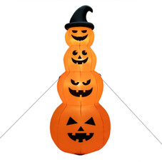 8FT Inflatable Stacked Pumpkins Halloween Decoration product image