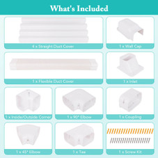 4" PVC Decorative Mini Split Line Set Cover product image