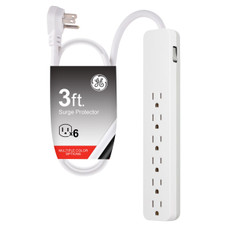 GE 6-Outlet 3-foot Surge Protector (2-Pack) product image GE 6-Outlet 3-foot Surge Protector (2-Pack) product image