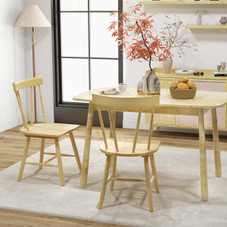 Armless Dining Chairs with Solid Wood Frame (Set of 2) product image