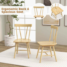Armless Dining Chairs with Solid Wood Frame (Set of 2) product image
