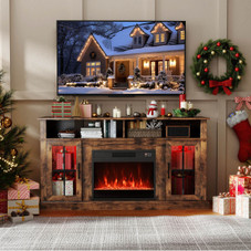 58" Fireplace TV Stand with Realistic LED Flames product image
