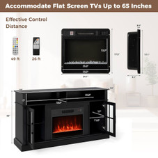 58" Fireplace TV Stand with Realistic LED Flames product image