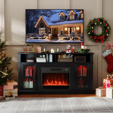 58" Fireplace TV Stand with Realistic LED Flames product image