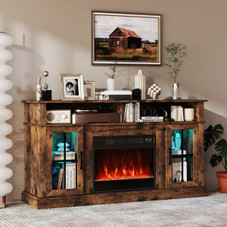 58" Fireplace TV Stand with Realistic LED Flames product image