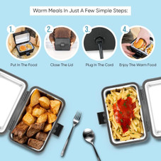 Hard-sided Heating Insulated Lunch Box (2-Pack) product image