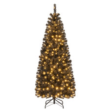 6FT Artificial Halloween Tree with Warm White Lights product image