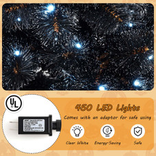 Black Artificial Tree with Frosted Branch Tips  product image