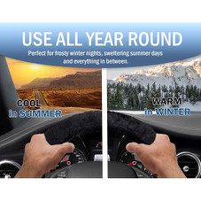 Fluffy Sheepskin Steering Wheel Cover product image