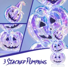 3.4-foot Halloween Stacked Pumpkins with 150 LED product image