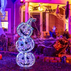 3.4-foot Halloween Stacked Pumpkins with 150 LED product image