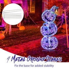 3.4-foot Halloween Stacked Pumpkins with 150 LED product image