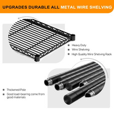 5-Tier Heavy Duty Wire Shelving product image 5-Tier Heavy Duty Wire Shelving product image