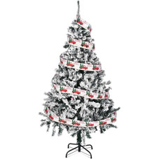Foldable Natural or Flocked Christmas Tree product image