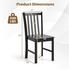 Rustic Dining Chairs with Tilt Backrest (2-Pack) product image