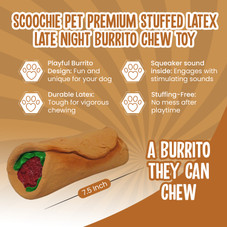 Scoochie Pet Premium Stuffed Latex Dog Chew Toys product image