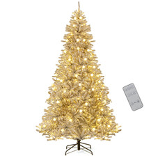Snow-Flocked Artificial Christmas Tree with LED Lights and Remote Control product image