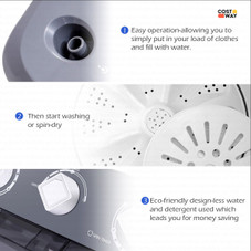 Compact Mini Portable Twin-Tub Washing Machine product image