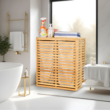 Foldable Bamboo Laundry Hamper with 2-Section Removable Liner Bag product image Foldable Bamboo Laundry Hamper with 2-Section Removable Liner Bag product image