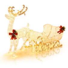 Christmas LED Light Reindeer and Sleigh product image