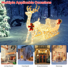 Christmas LED Light Reindeer and Sleigh product image