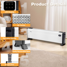 1500W Electric Baseboard Space Heater with 3 Heat Settings product image