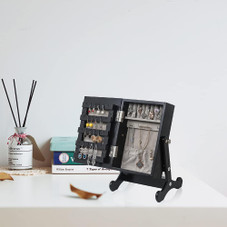 Small Mirror Jewelry Armoire with Stand product image