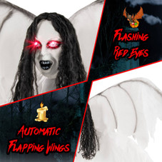 6.6-foot Animatronic Standing Angel Decoration product image