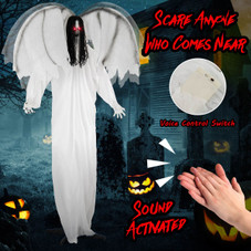 6.6-foot Animatronic Standing Angel Decoration product image