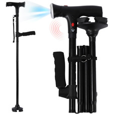 Adjustable Folding Walking Cane with LED Light product image Adjustable Folding Walking Cane with LED Light product image
