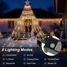 LED Star Waterfall Tree String Light product image