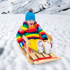 Children's Wooden Sled with Seat product image