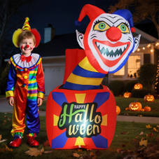 5-foot Inflatable Jack-in-the-Box Clown product image