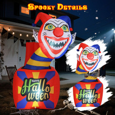 5-foot Inflatable Jack-in-the-Box Clown product image