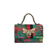 Graffiti Bee Print Satchel & Wallet Set product image