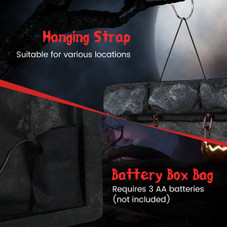 Hanging Animated Zombie Prisoner Halloween Decoration product image