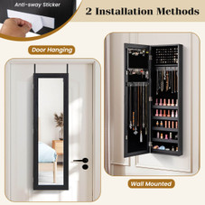 Door-Mounted Jewelry Armoire with Full-Length Mirror product image