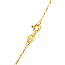Diamond Accented Necklace In Yellow Gold Over Sterling Silver product image