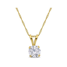 1 Carat Lab-grown Diamond Solitaire Necklace In 14K Yellow Gold product image