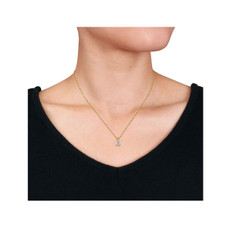 1 Carat Lab-grown Diamond Solitaire Necklace In 14K Yellow Gold product image