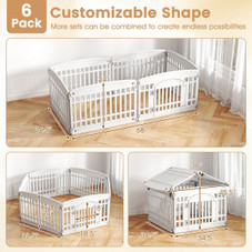 Panel Plastic Dog Playpen with Lockable Gate product image