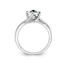 1.05 Carat (ctw) Cushion-Cut White Topaz Ring product image 1.05 Carat (ctw) Cushion-Cut White Topaz Ring product image
