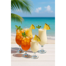Epure Glass Venezia Pina Colada Hurricane Glasses (Set of 4) product image Epure Glass Venezia Pina Colada Hurricane Glasses (Set of 4) product image