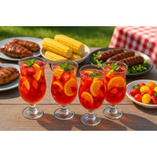 Epure Glass Venezia Pina Colada Hurricane Glasses (Set of 4) product image Epure Glass Venezia Pina Colada Hurricane Glasses (Set of 4) product image