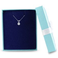 1/2CT Lab Created Diamond Necklace in White Gold  product image