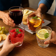 EPURE Elisse Luxe 13 oz Faceted Glass Cups (Set of 4) product image EPURE Elisse Luxe 13 oz Faceted Glass Cups (Set of 4) product image