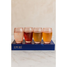 Epure Denali 17oz Floral Etched Cooler Glass (Set of 4) product image Epure Denali 17oz Floral Etched Cooler Glass (Set of 4) product image