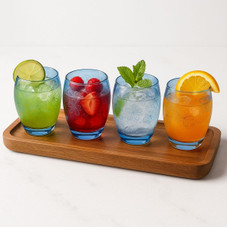 Epure Denali Rocks 13.75 oz Floral Print Glasses (Set of 4) product image